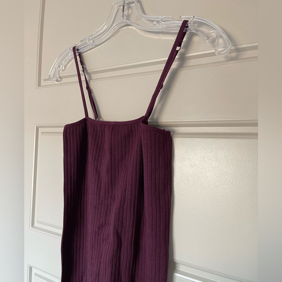 Maroon Ribbed Bodysuit - Picture 3 of 5